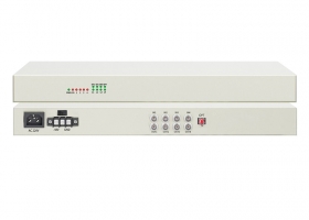 讯浦 PDH光端机 4E1 4路2M机架式双电源 单模单纤FC接口 20公里1对 XN-4E1-FC20