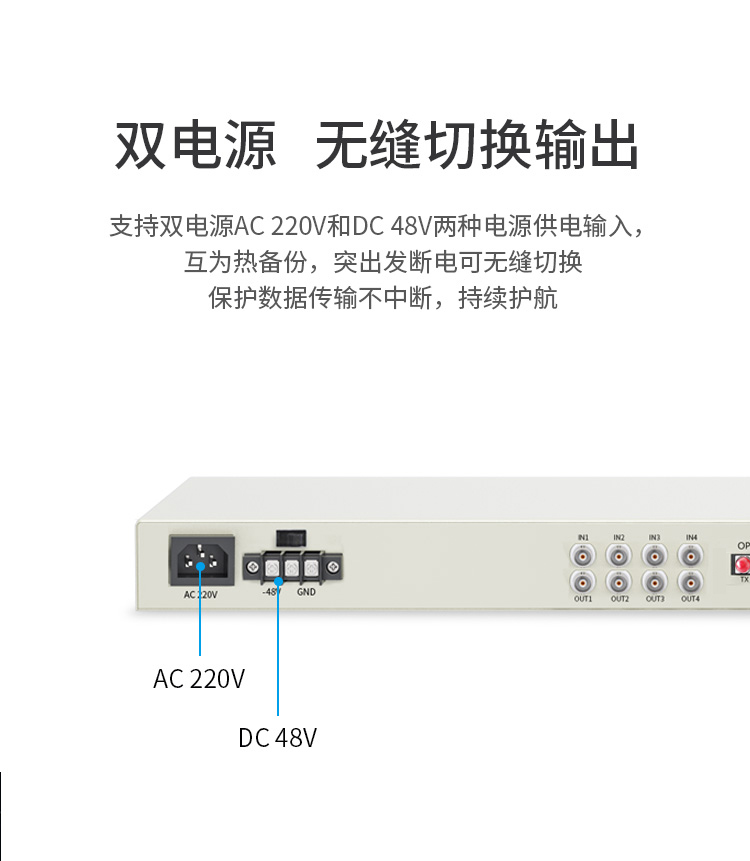 PDH光端机 4E1+4个百兆共享网口 4路2M机架式 单模单纤FC接口 20公里1对 XN-4E1-4F-FC_http://xunpu168.com_光端机_第4张